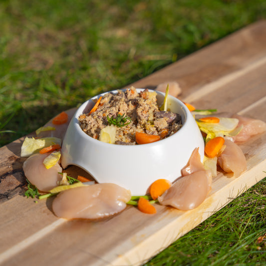 Kip Kerstdiner voor kleine honden