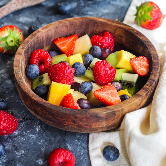 Vers fruitsalade met yuzumarinade